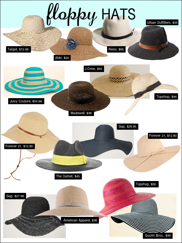 floppy hats, blake lively floppy hat, seventies trend