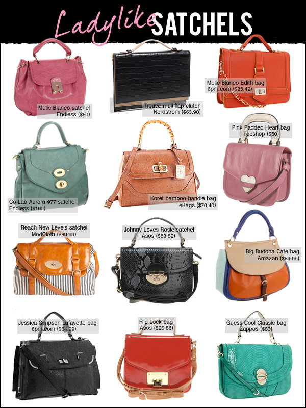 ladylike satchel, mini satchel, frame bag, spring/summer 2012 bags